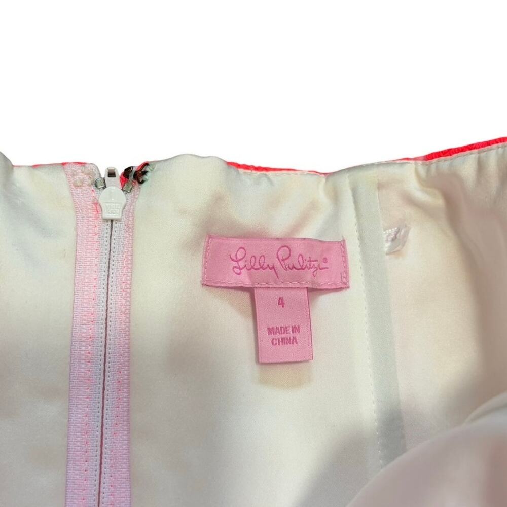 Summer Sale ☀️ Lilly Pulitzer Peyton Strapless Pink Eyelet Fit & Flare Mini Dres - Picture 5 of 7